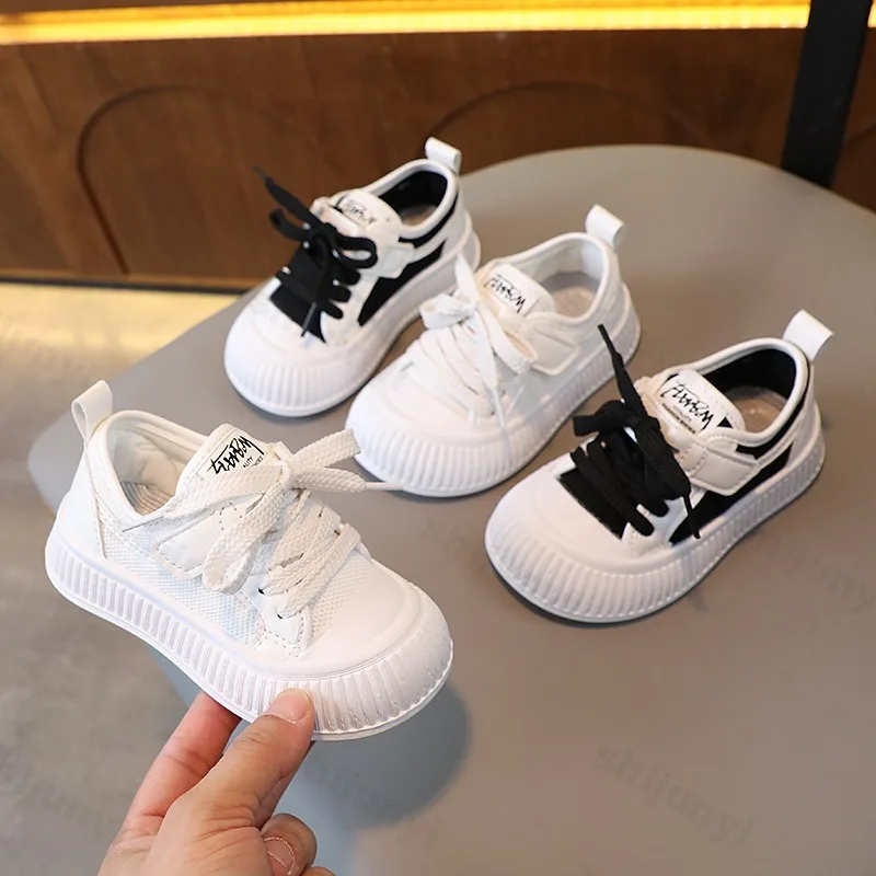

Children Sports Shoes 2025 Fashion Boys Girls Walking Shoes Brand New Striped Wear-resistant Toddler Kids Sports Shoes Soft Sole