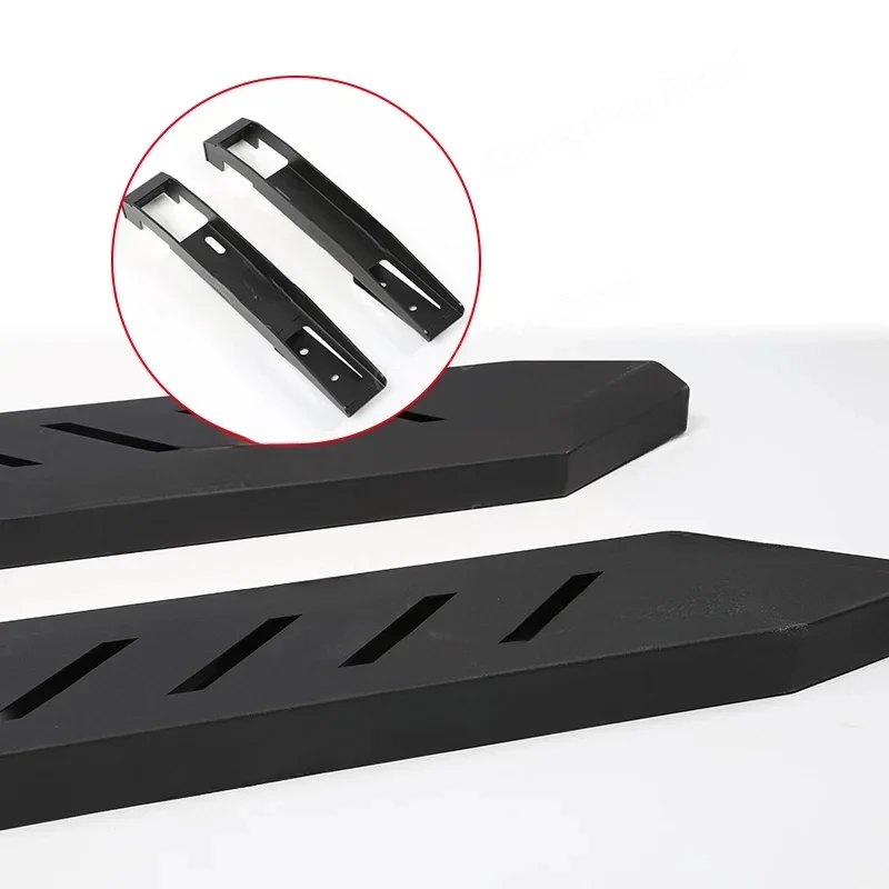 Hot Selling Heavy Duty 4x4 Off-Road Carbon Steel Black Bolt-On Pair of Running Boards For Cybertruck 2024 Pickup