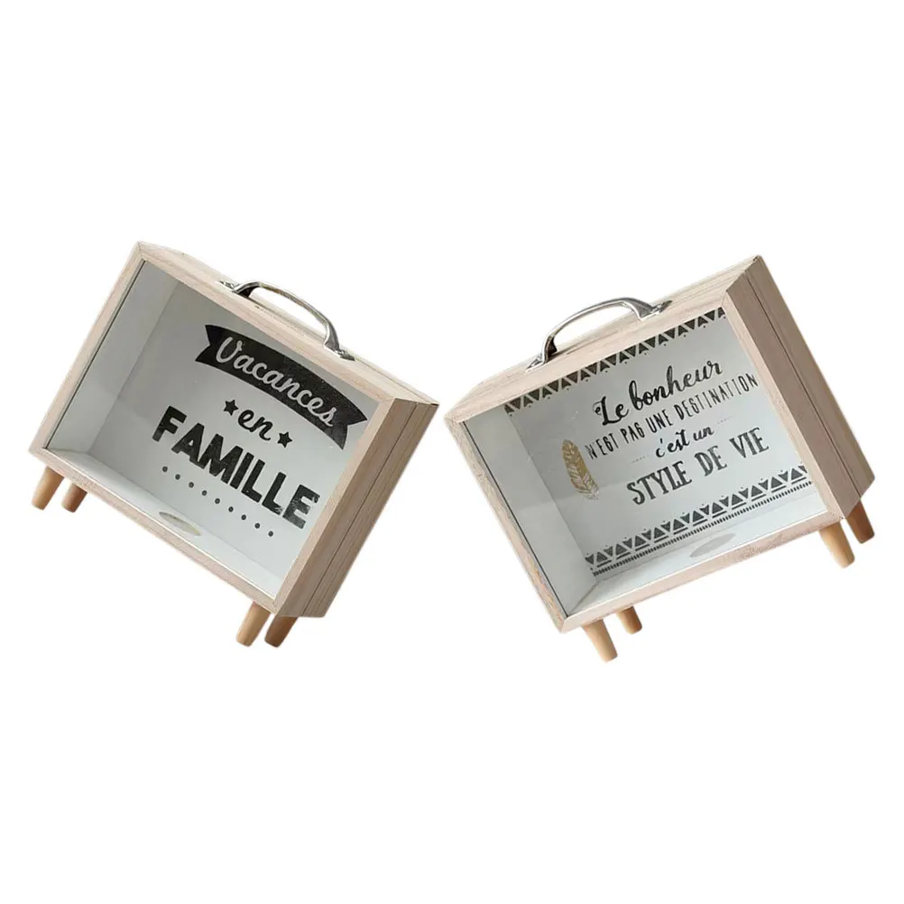 2 قطعة إطار خشبي حصالة على شكل حيوان نافذة شفافة صندوق توفير المال عملة البنك توفير جرة حصالة للأطفال البالغين غرفة نوم مكتب الدراسة #6