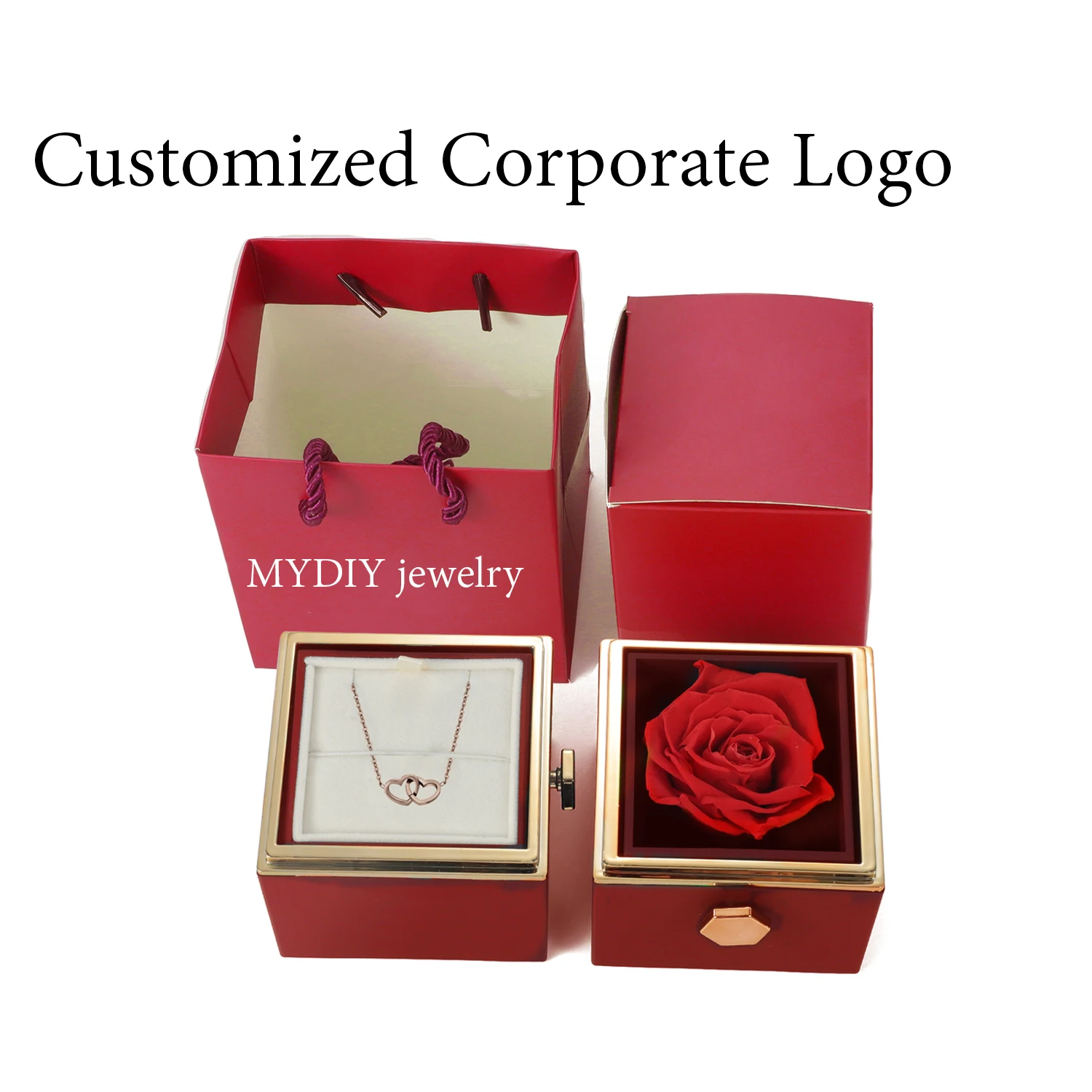 

ETERNAL ROSE Box- Package Customized Corporate Logo Personalized Gift Customization Support Dropshipping Valentine's Day Gift