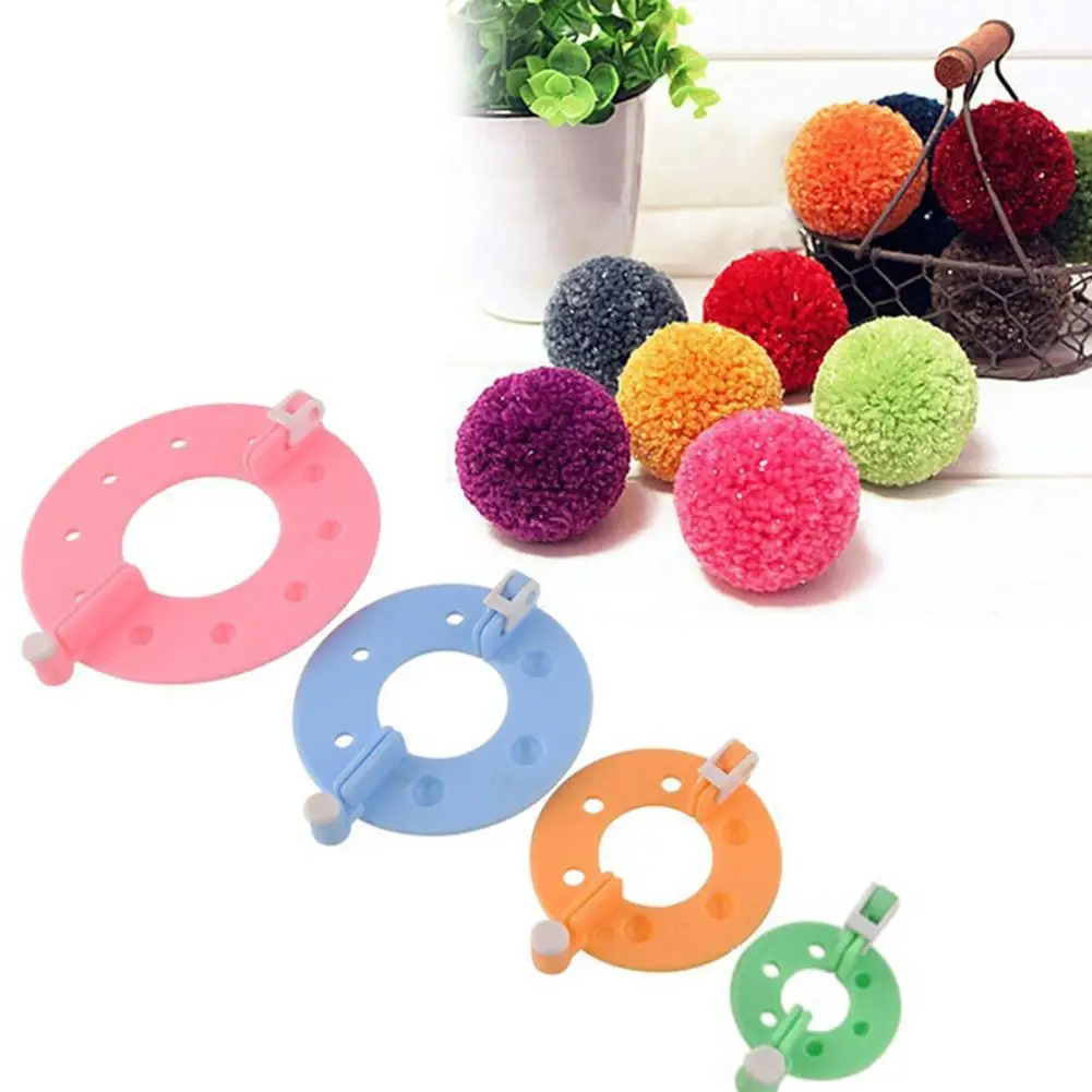 8 Pcs Pompom Maker Kit Knitting Crafts Different Sizes Ball Knitting Machine Plush Making Toll Kit Knitting Crafts Accessorories