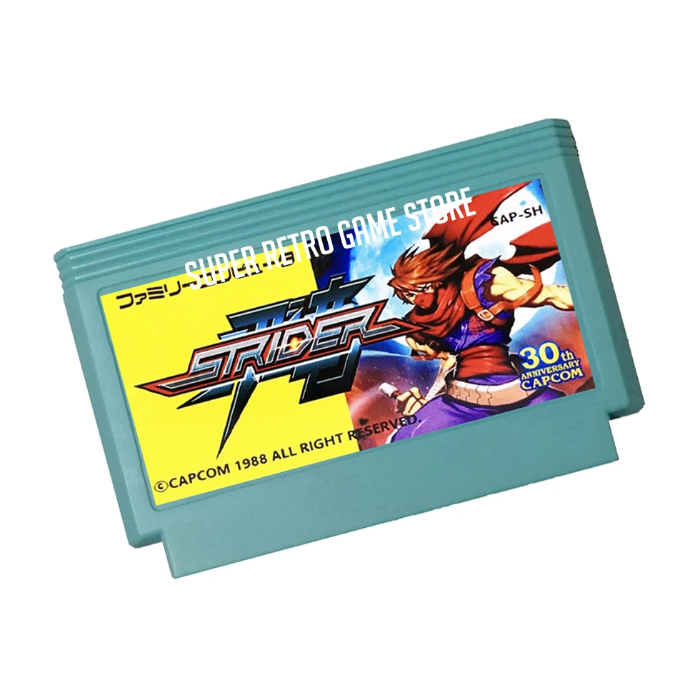 Strider Japanese Game Cartridge for FC Console 60Pins 8 Bit Video Game Cartridge