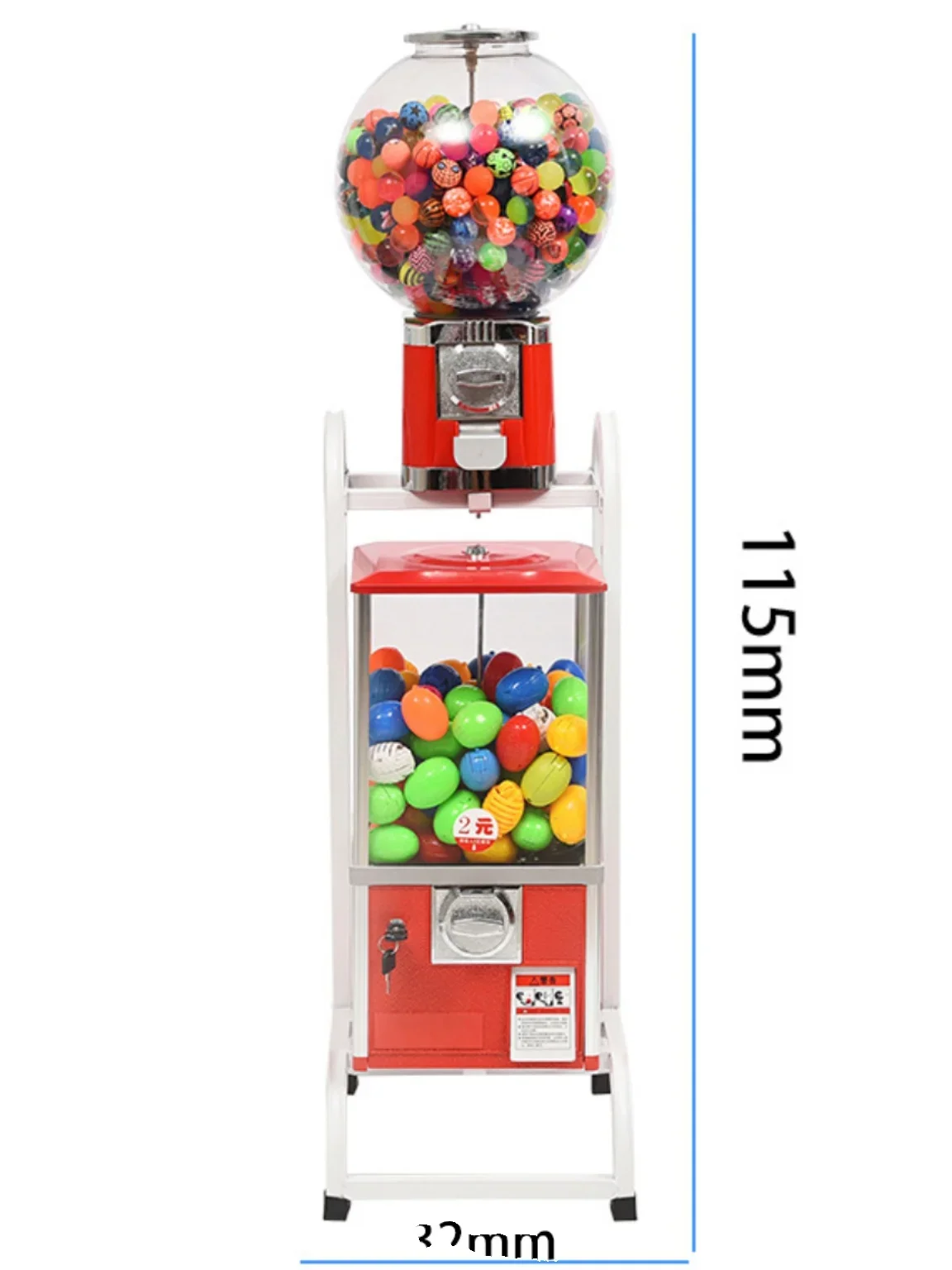 One yuan twisted egg toy machine all-in-one machine elastic ball independent sales coin-operated spiral machine image 2