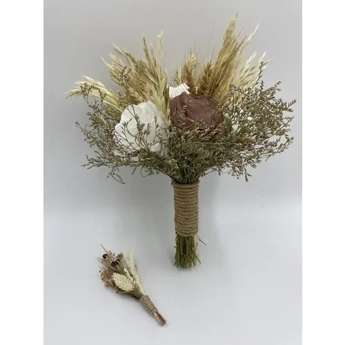 S & n Accessories Bridal Bouquet Bride and Groom Boutonniere