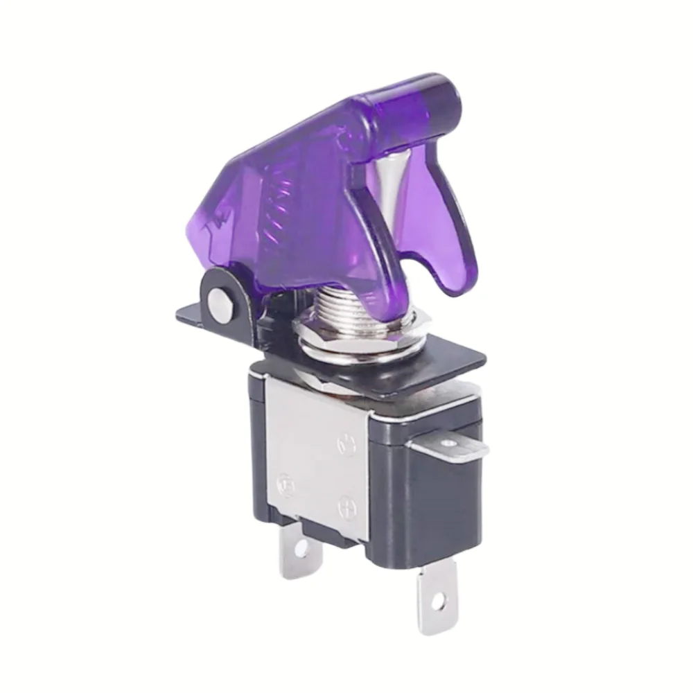 

12VASW07 автомобильный модифицированный переключатель зажигания с крышкой, гоночный выключатель питания, переключатель прибора, переключатель фар