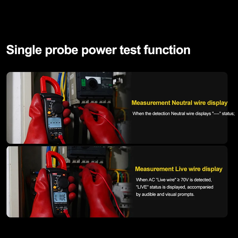 UNI-T UT200A+ UT200B+ AC Current Clamp Meters Digital Voltmeter Ammeter Pliers Amperometric Clamp Multimeter Electrician Tester