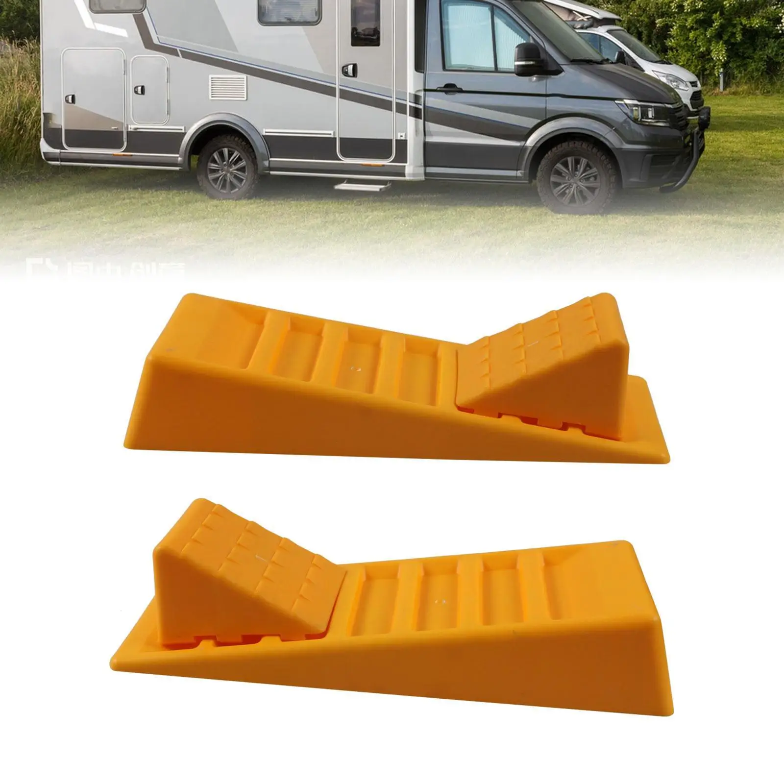2 pçs campista nivelador sistema de nivelamento camper roda choques campista blocos de nivelamento para suv