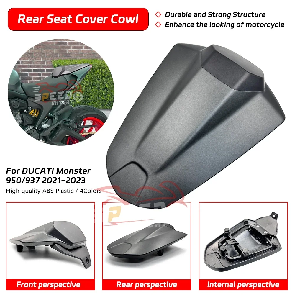 For Monster 950 937 Passenger Pillion Rear Seat Cover Solo Fairing Cowl For Monster950 2021 2022 2023 Motorcycle Accessories