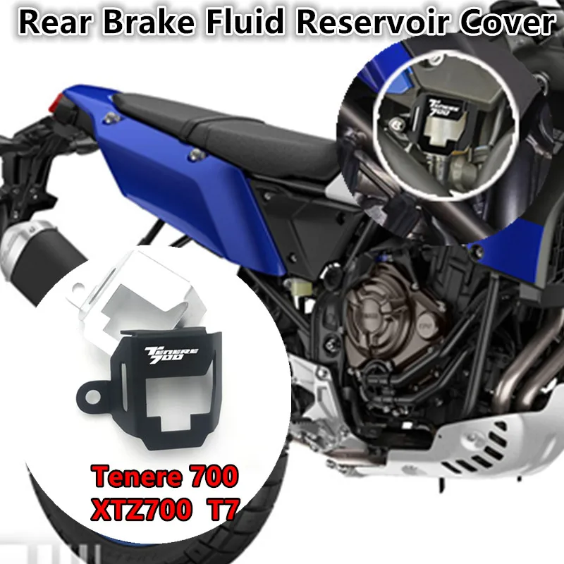 

Moto Rear Brake Fluid Reservoir Cover Oil Tank Protection Fit For Yamaha Tenere 700 T7 XTZ700 2019 2020 2021 2022 2023 2024