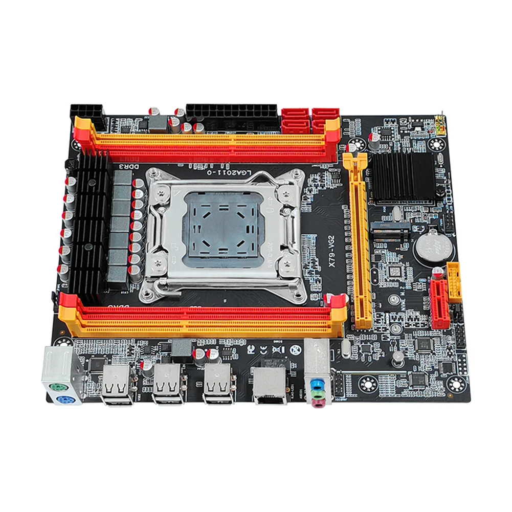 

X79 Computer Motherboard Support DDR3 Memory LGA 2011 PC Mainboard 4*SATA2.0 Interface Fit for Intel CPU E5 2600/ 2689/2690/2670