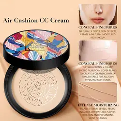 Air Cushion BB Cream Mushroom Head CC Cream Moisturizing Concealer Brighten Skin Tone Beauty Cream Liquid Foundation Face Makeup