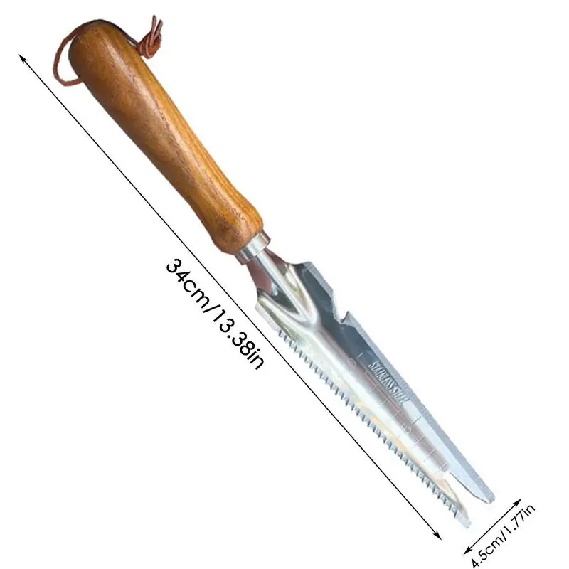 Imagem -06 - Manual Hand Weeder And Weeds Extrator para Plantio Gardening Weeding Tool Stainless Steel Garden Trowel em 1
