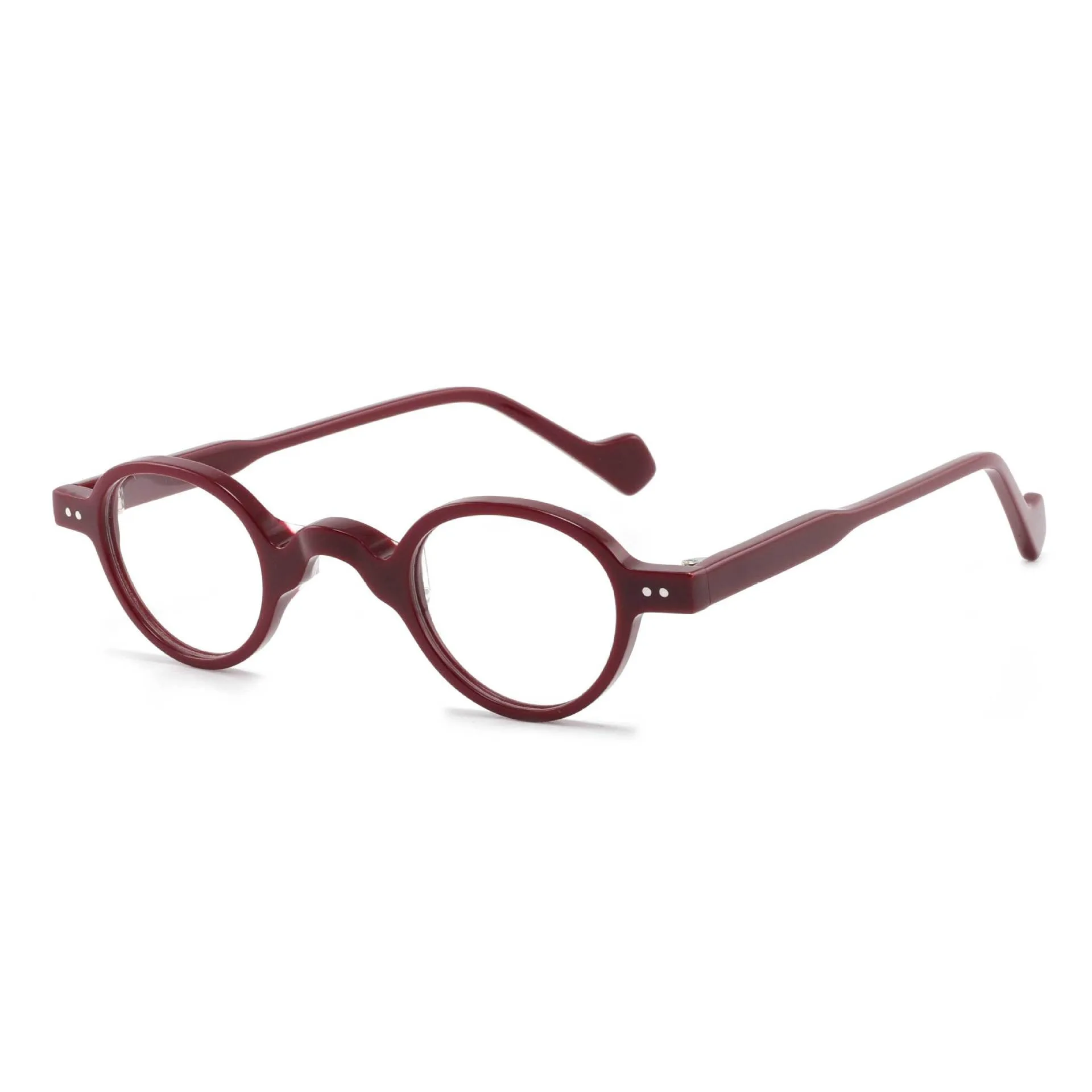 إطار النظارات البصرية مصمم العلامة التجارية يدوية الصنع البيضاوي النظارات قصر النظر وصفة طبية النظارات النسائية العصرية