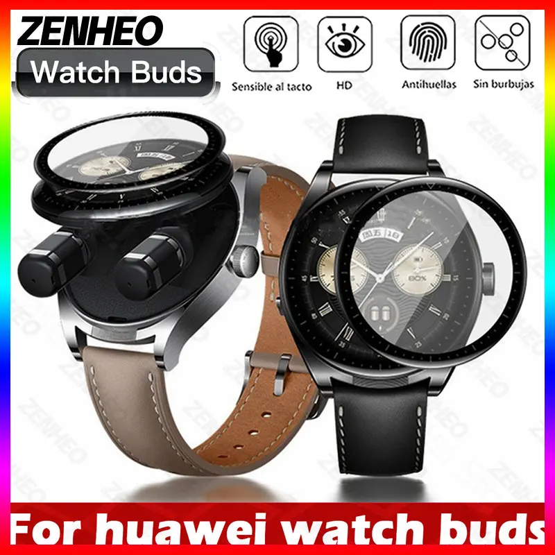 3D Curved Screen Protector para Huawei Watch, película protetora, vidro não temperado, Assista Acessório