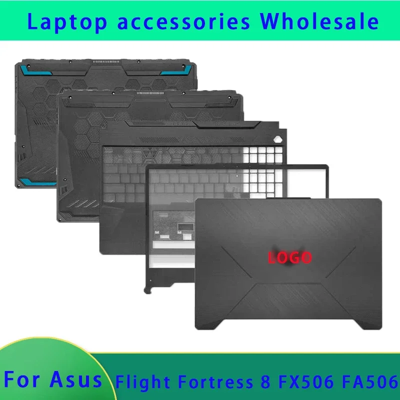 New LCD back cover/front panel/hinge/palm rest/bottom shell for ASUS FA506Q FX506 FA506 FX506H laptop case A B C D Cover