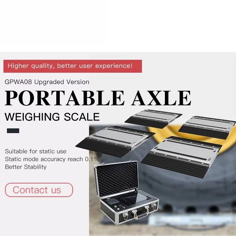 GPWA08 Portable Vehicle Weighing Pad | Heavy Duty Axle Wheel Weighing Scale Analog Pressure Pad