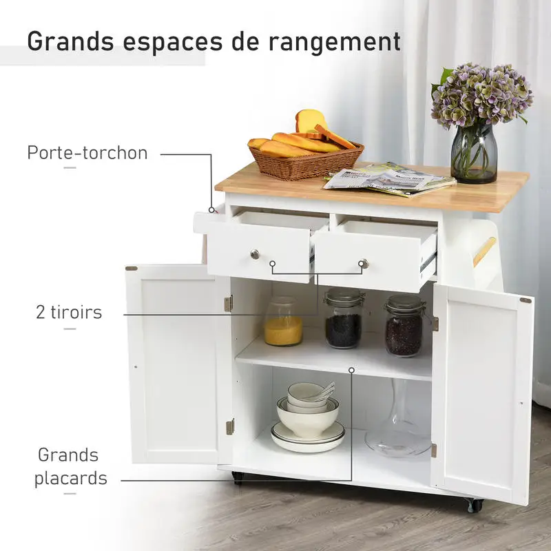 Mueble de cocina con encimera estantería