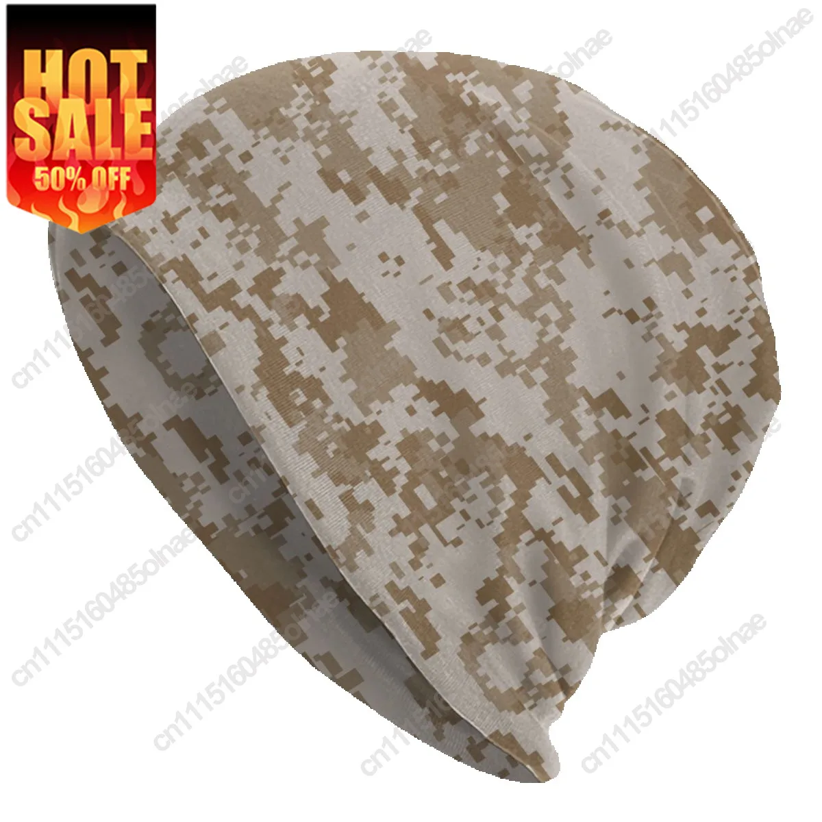 Digital Desert Camo Skullies Beanies Caps Hip Hop Winter Warm Women Men Knit Unisex Adult Camouflage  Bonnet Hats