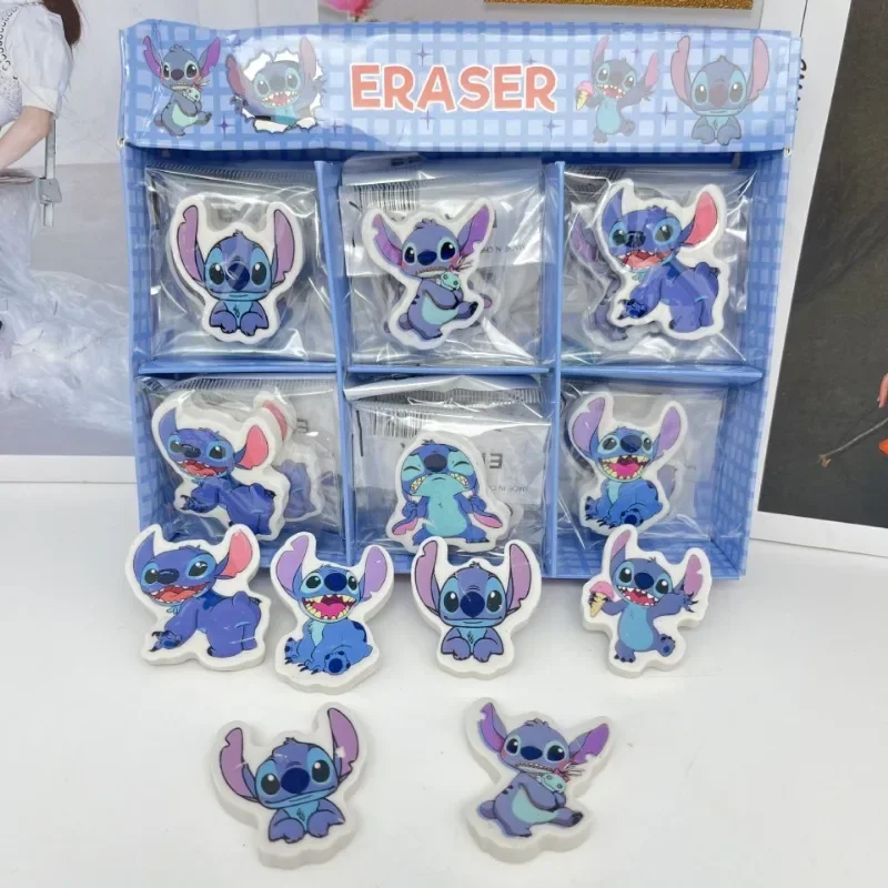 Cute Disney Stitch Eraser Cartoon Anime Kawaii Students Stationery Fashion Office Supplies Learning Girl&Child Holiday Gifts