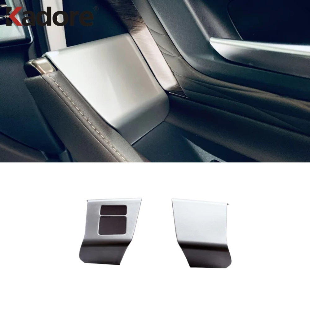 لتويوتا ألارد Vellfire 2024-2026 السائق الجانب مركز الباب انزلاق الباب التبديل الحافة غطاء الكسوة اكسسوارات السيارات التصميم