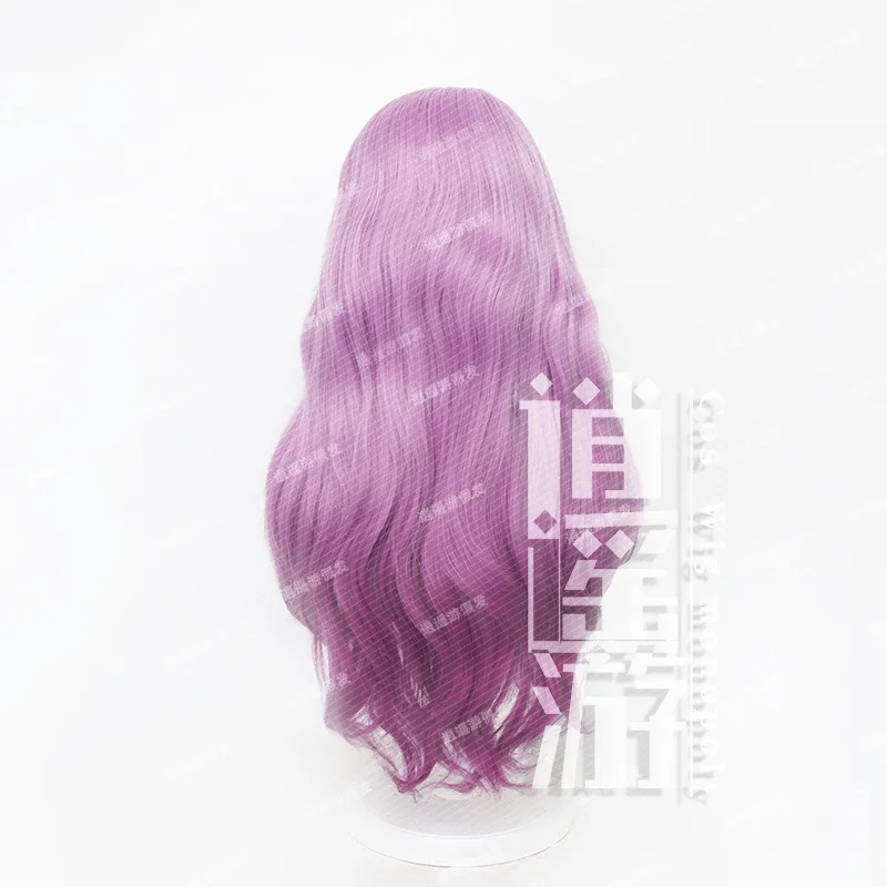 Jogo Honkai-Star Rail Jade Cosplay Peruca, Cabelo Sintético Resistente ao Calor, Gradiente Roxo, Festa do Dia das Bruxas, Perucas e Boné COS, 75-80cm