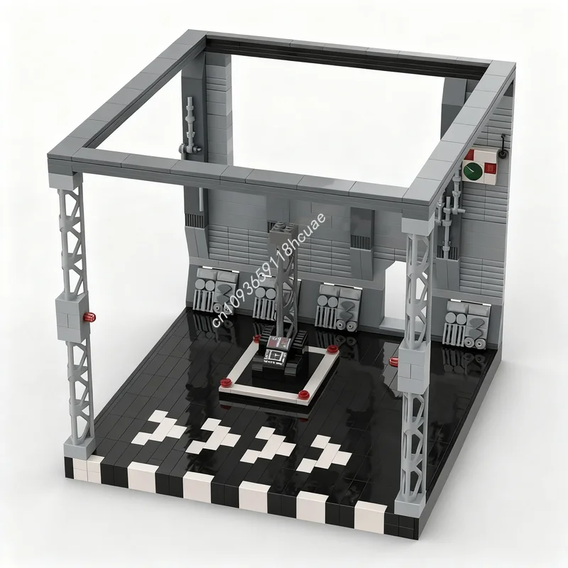 

659pcs MOC Star Battle TIE Fighter Hangar Display Model Building Blocks Construction Toy Creative Christmas Gifts Idea Education