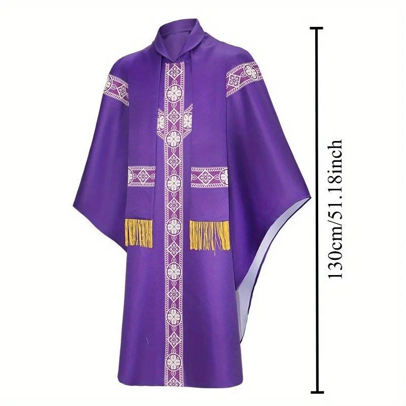 Средневековые европейские и американские мусульмани на Хэллоуин в длинные халаты, религиозная молитвенная одежда, одежда для выступлений на сцене, плащи