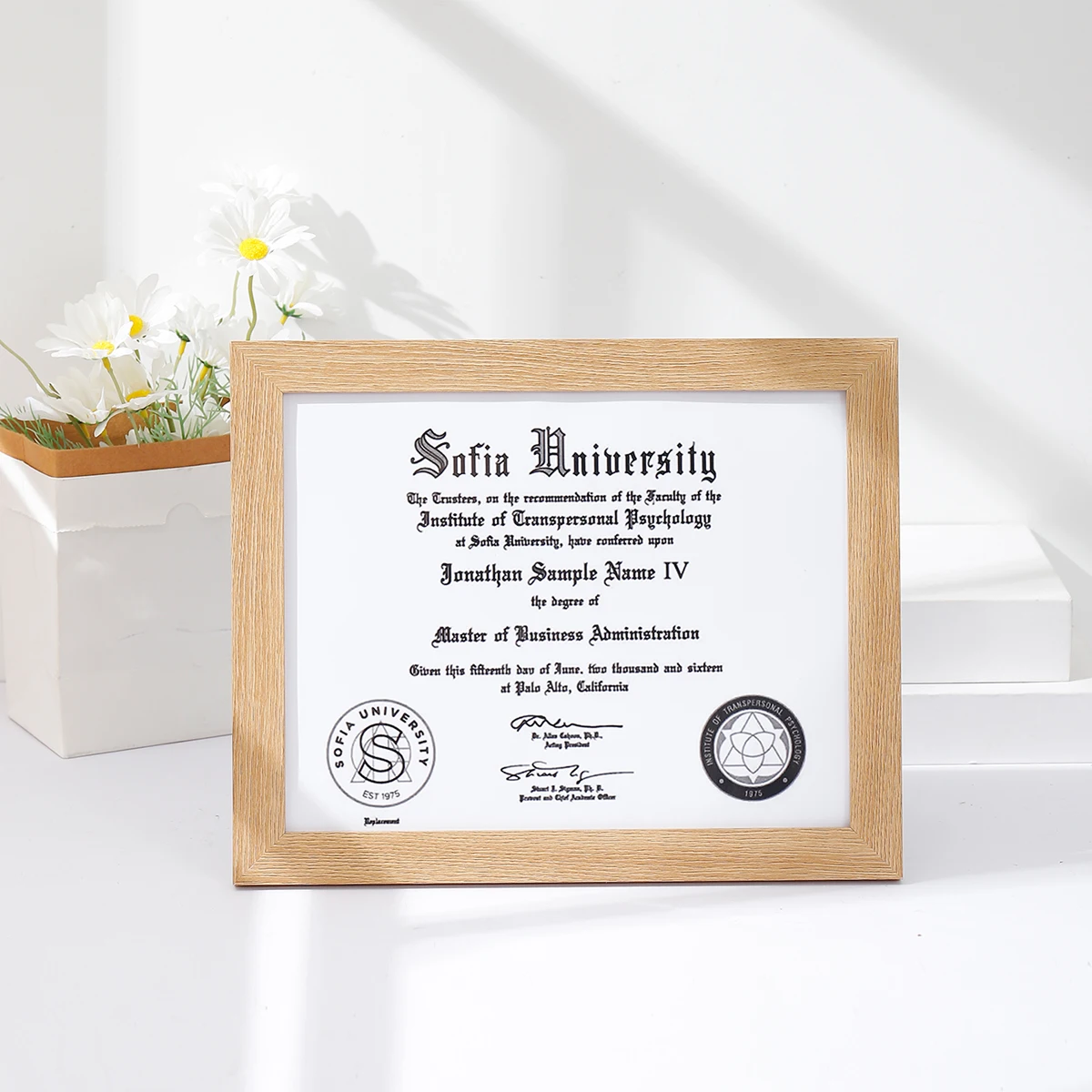 Wooden Diploma Photo Frame Home Decor 8.5x11 \