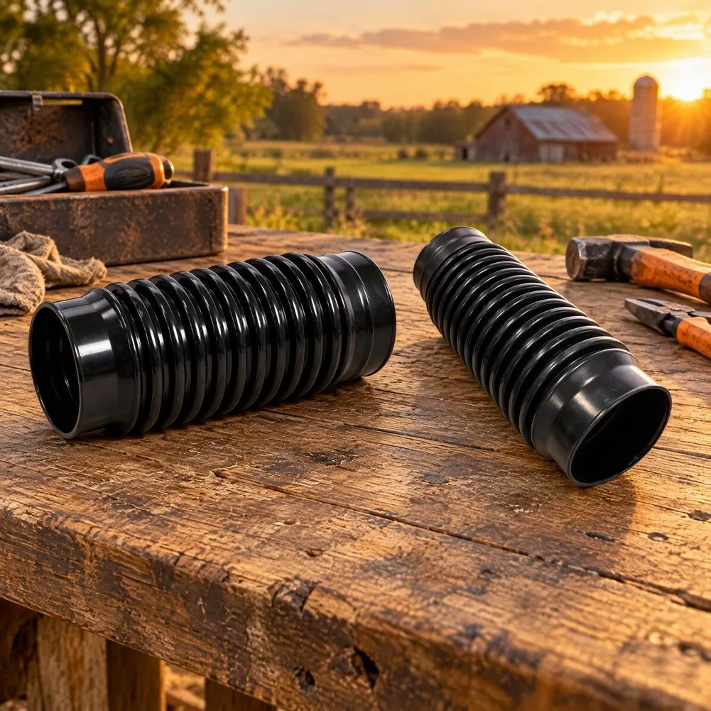Replacement Blower Hose Kit Includes 1 Dust Bellows 2 Stainless Steel Clamps 2 Rubber O Rings for Backpack Blowers