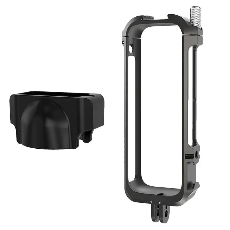 Camera Protective Frame Metal Shock Proof Rabbit Cage Anti-Fall Frame Protector Portable Camera Housing Case Black Frame