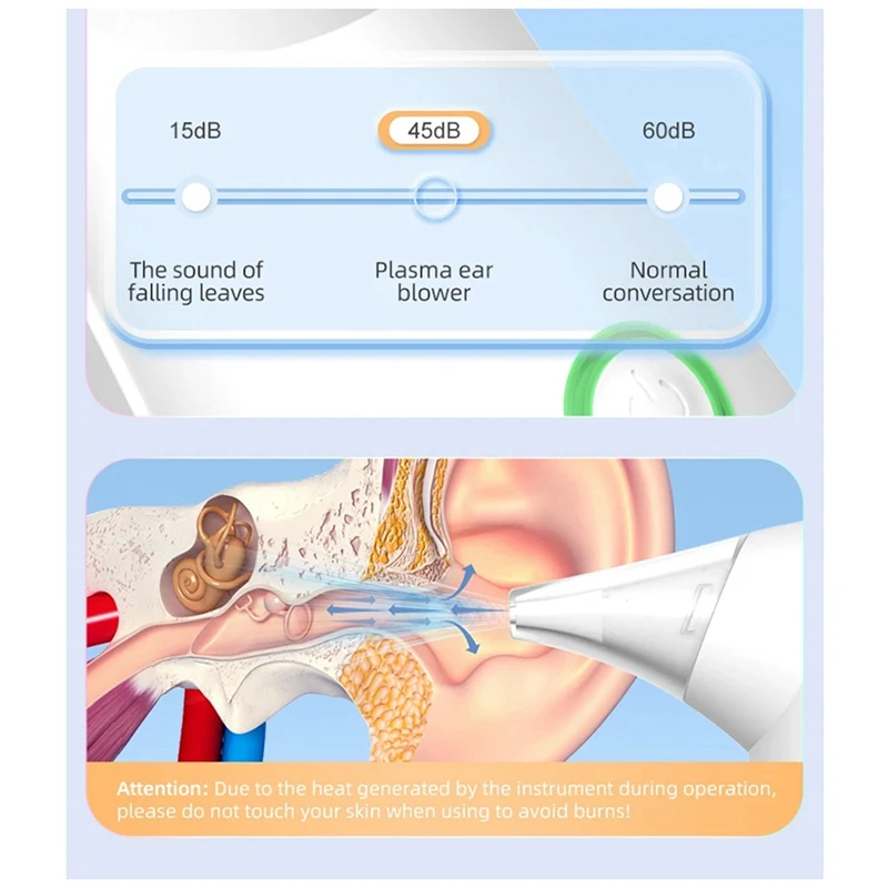 Fabricar-novo secador de ouvido de plasma inteligente para natação banho entrada de água elétrica ar quente secador de ouvido secagem canal de ouvido