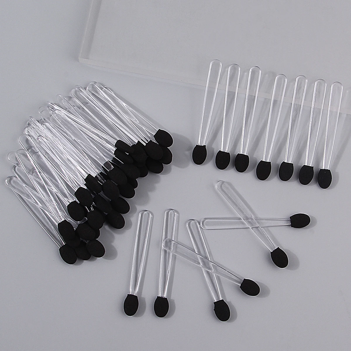 50PCS Mini Single-Head Sponge Eyeshadow Brush, Even Coloring, Multi-Purpose Beginner's Eye Makeup Tool
