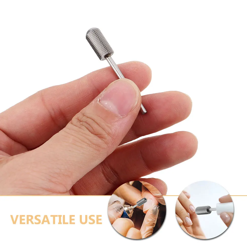 2 قطعة مسمار التنغستن الصلب لقمة ثقب اسطوانة مستديرة رئيس مسمار الإعدادية رأس مطحنة هلام إزالة البولندية إهاب الأنظف مانيكير أداة