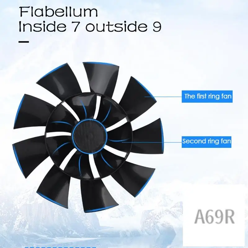 

A69R-Thaicool 12V Car Electric Fan Adjustable Speed Oscillating Cooling Fans With Clip For Home Travel Car Truck