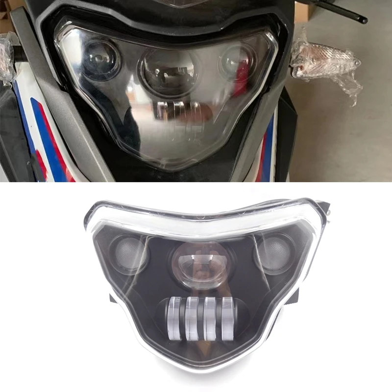 1 Pcs LED Headlights With Devil Eyes Assembly Kit For BMW G310GS G310R G 310 GS R 310GS 2016-2021 Blue