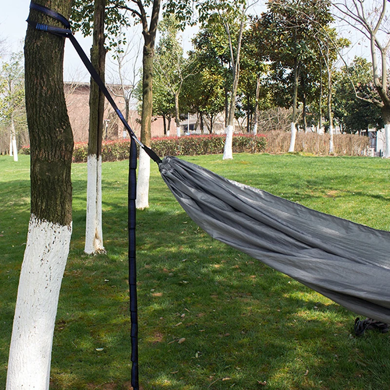 Correas de hamaca de alta capacidad de rodamiento, cuerda de cinturón de hamaca de poliéster resistente a la rotura, con hebilla de anillo, 2 piezas