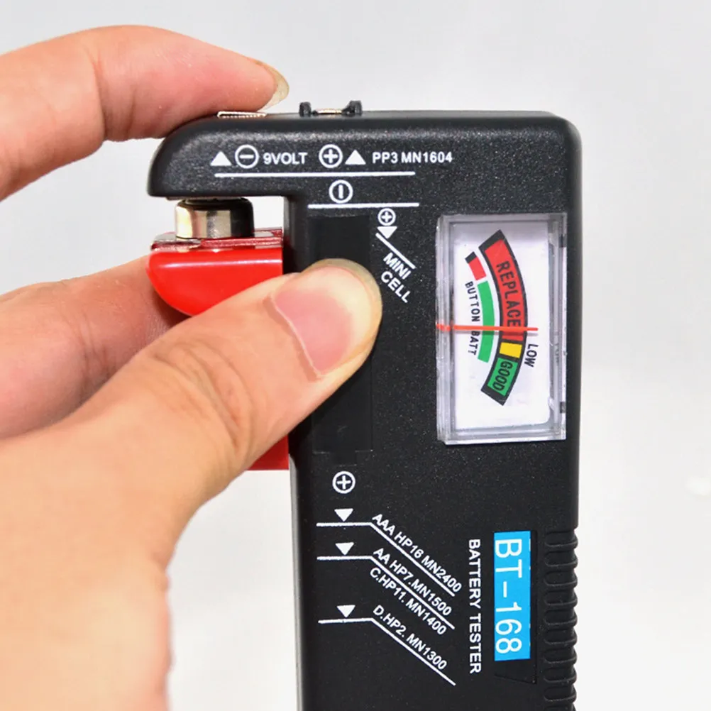 

Capacity Tester Electricity Meter for Aa Aaa 9V Batteries Easy to Read Colour Coded Display Voltage Gauge Tool