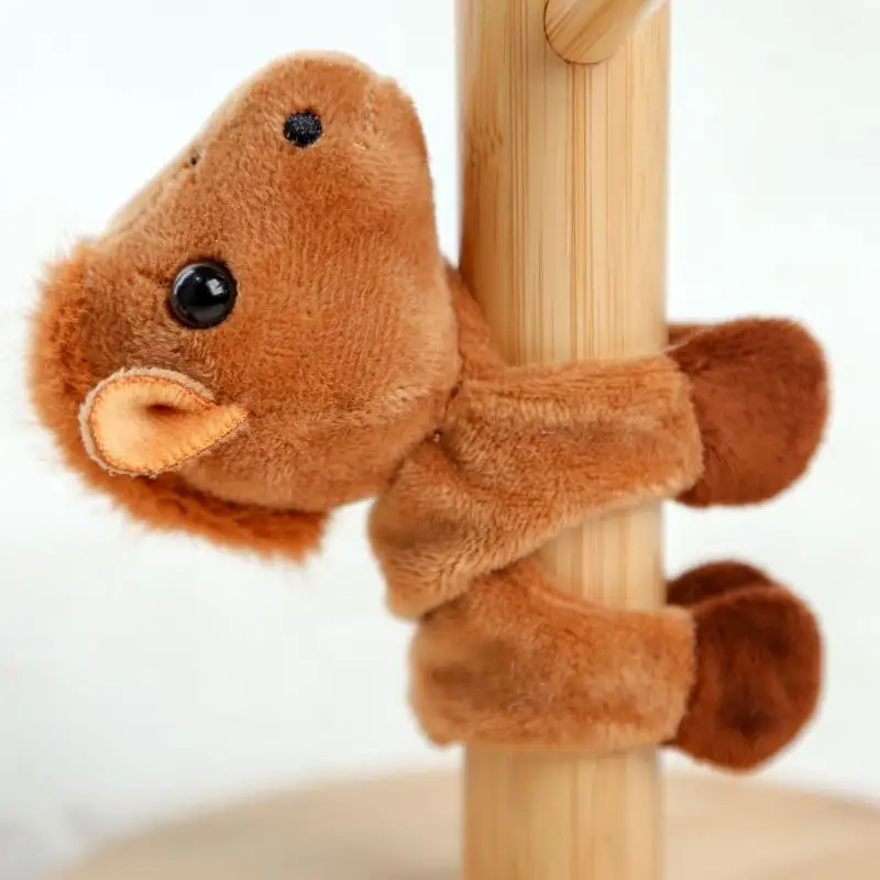 Chaveiro de pelúcia com pingente de mini cavalo atraente - boneca animal realista decoração de bolsa presente especial de aniversário infantil.