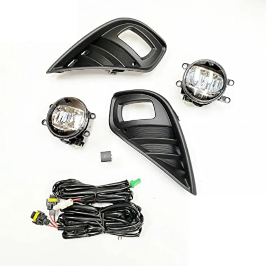 

Комплект прозрачных светодиодных противотуманных фар, предназначенный для Highlander High Lander OE Style 20202021, прозрачные линзы со встроенным переключателем и проводкой