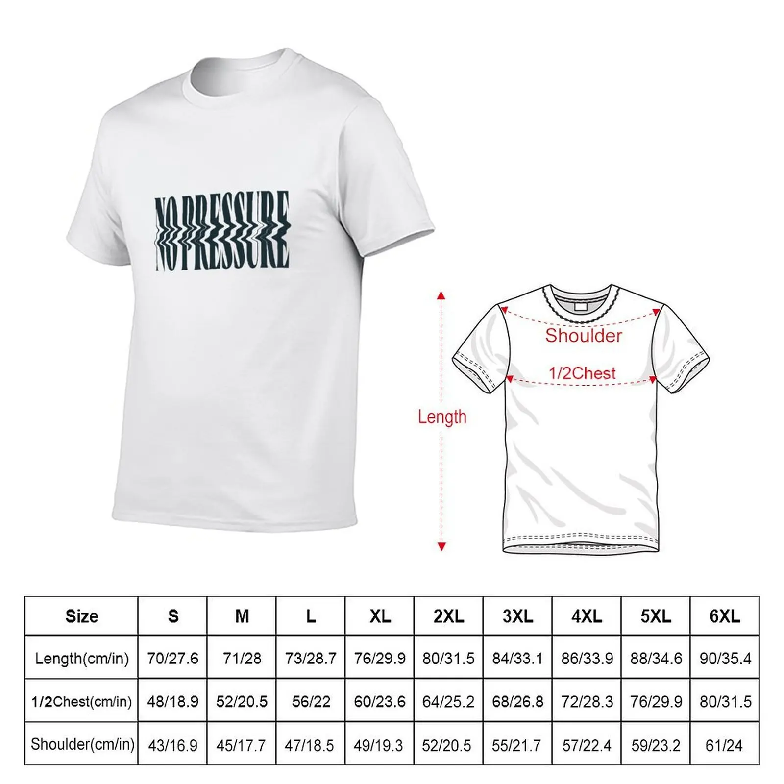 No Pressure Stylized Logo V2 - Logic T-Shirt Louboutins oversizeds Short sleeve tee men