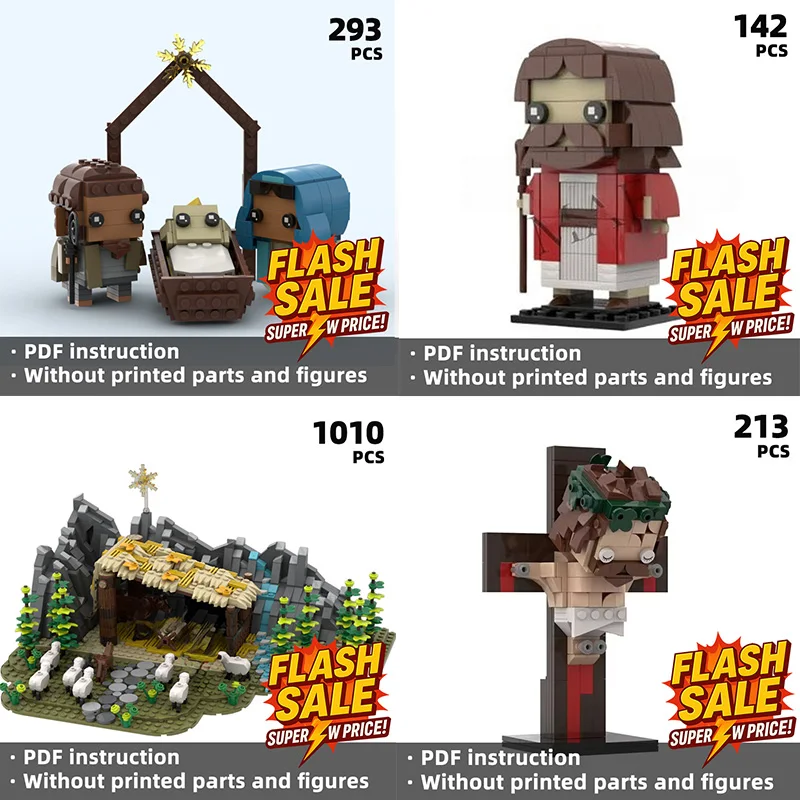 Building Blocks with Jesus Theme – Exquisite Craftsmanship, Bringing Christmas Blessings