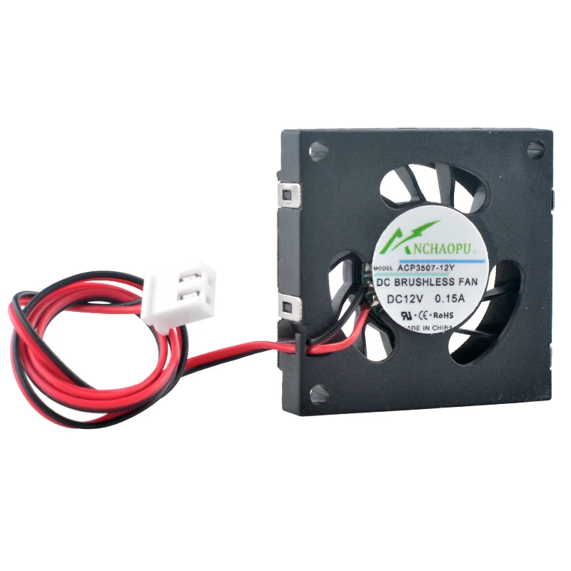 ACP3507-05Y ACP3507-12Y 3,5 cm 35 mm ventilador centrífugo de 2 pines DC5V/12 V ventilador de refrigeración para proyectores y impresoras 35x35x7 mm