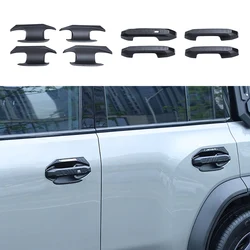 ABS Black Matte Door Bowl Cover Fit For 2023 2024 Chery Jetour Traveler T2 Door Handle Cover Exterior Modification Accessories