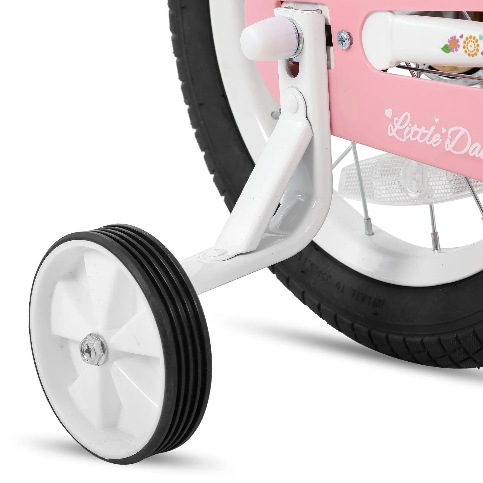 STITCH  12/14/16 Zoll Kinderfahrrad für 2-7 Jahre Kinderfahrrad, Fahrrad für Mädchen mit Stützrädern mit Korb & Luftschlangen