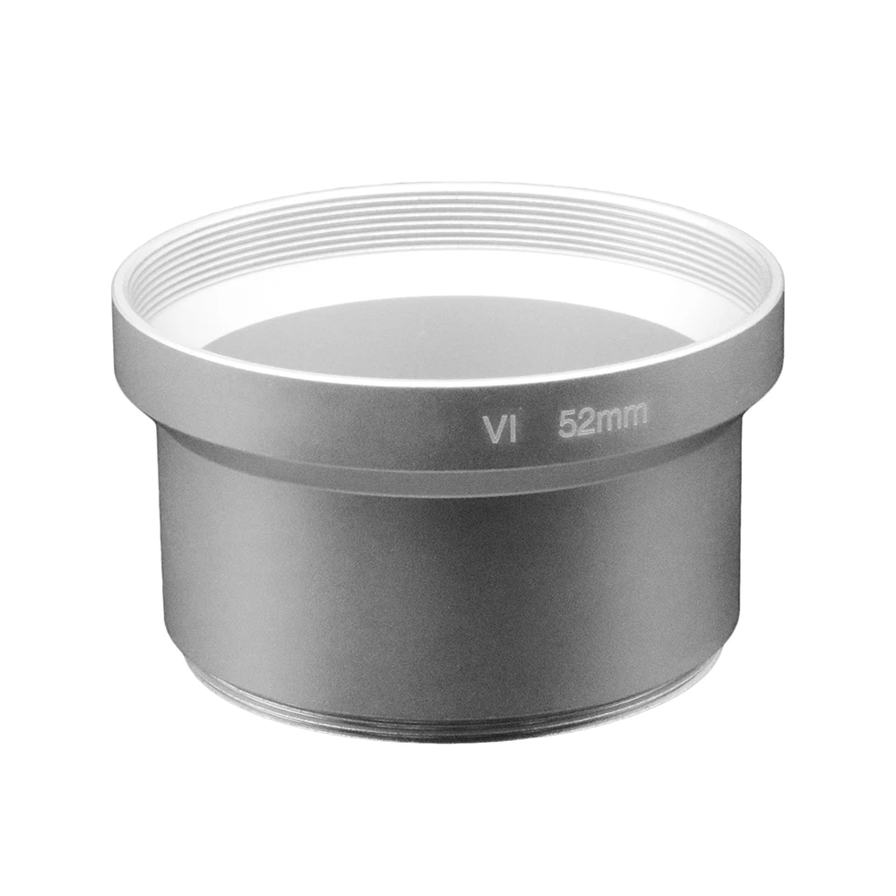 For Sony CyberShot DSC V1 Filter Adapter Tube Ring 52mm / 58mm Sliver Metal