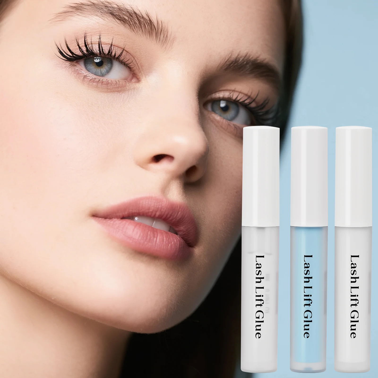 غراء تمديد الرموش - إضافة استخلاص نباتي، سهل الإزالة بالماء الدافئ، يجف بسرعة ونخفضة الرائحة مناسبة للرموش