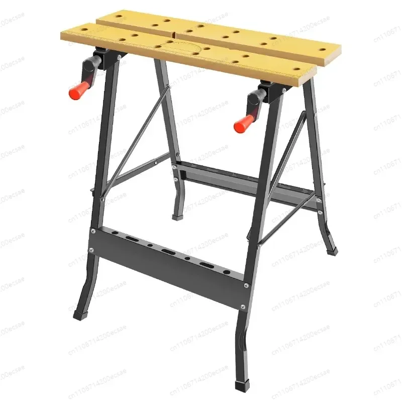 Multi Adjustable Workbench Woodworking Hardwood Work Bench for Workshop DIY Office Home Use Woodworking Worktable