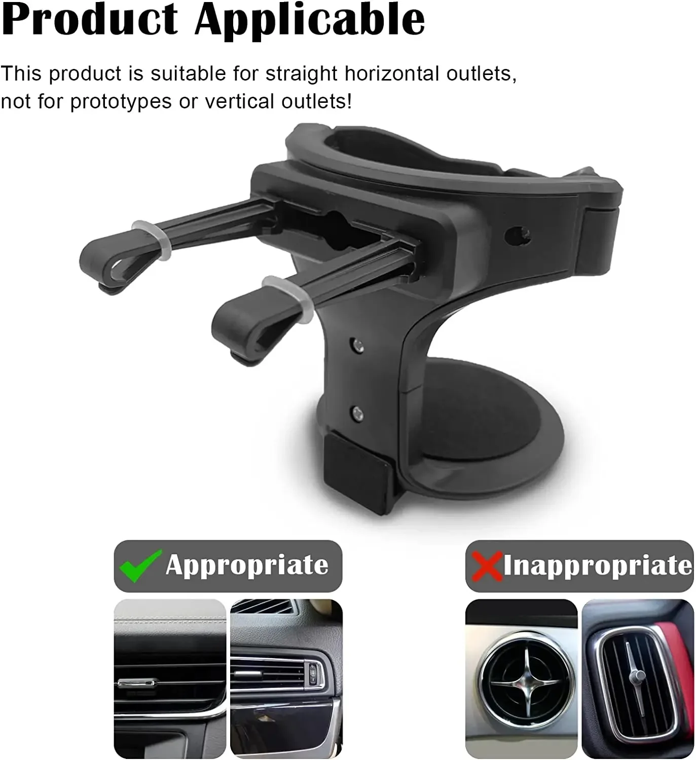 Car Air Vent Drink Cup Bottle Holder Auto Drink Rack Stand for Water Bottles & Ashtray Multifunctional Car Coffee Cup Holder