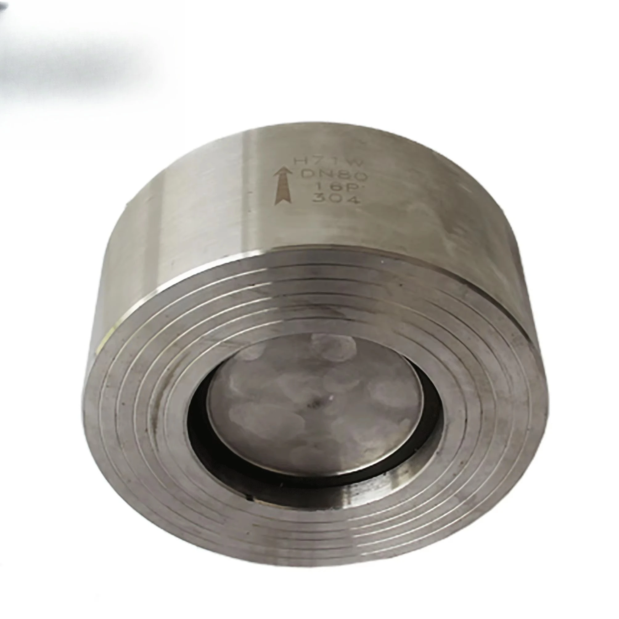 CF8 Stainless Steel Rounded Dual Clamp Wafer Check Valve Supply For Petroleum