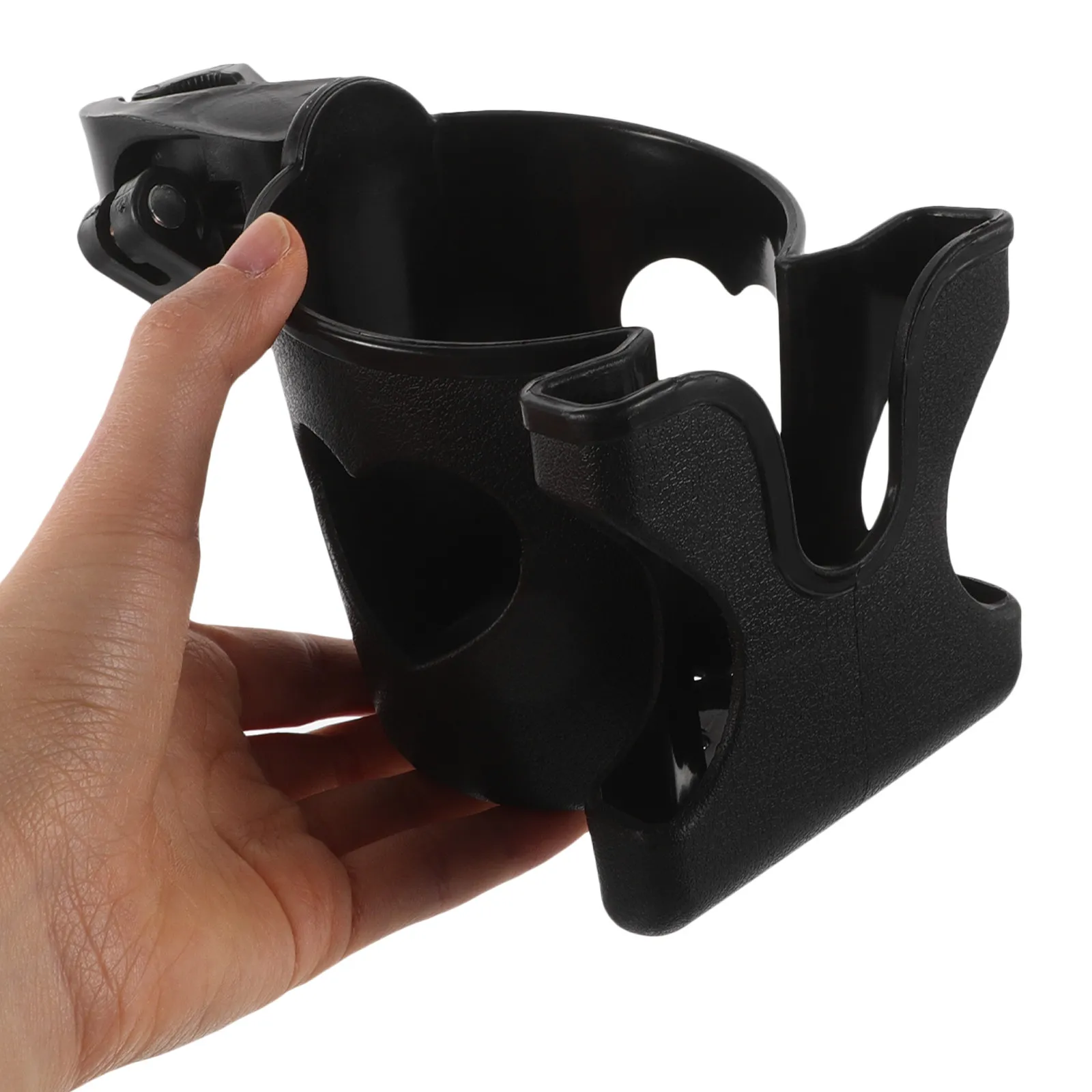 Sturdy Adjustable Bicycle Cup Holder with Phone Mount for Stroller Wheelchair Walker Mobility Scooter Universal Drink Holder
